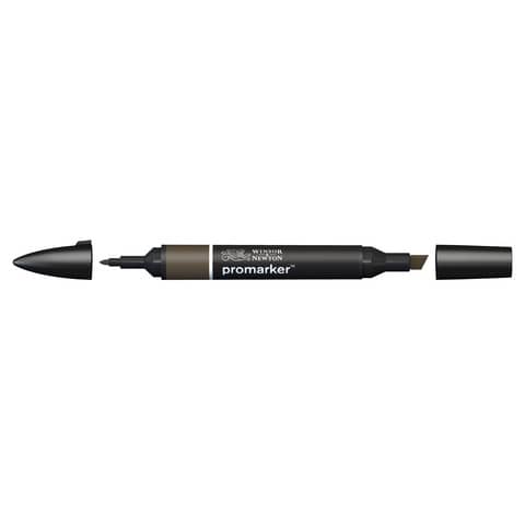 Pennarello Winsor&Newton Promarker doppia punta fine-larga - warm grey 7 WG7 - 0203374